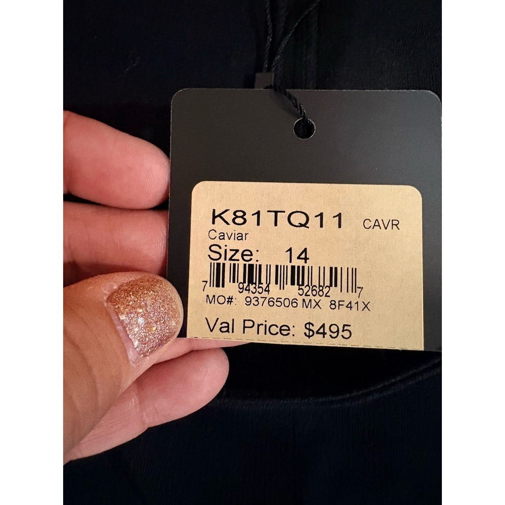 St. John Alexa Fit Black Milano Knit Career Wool Blend Ankle Pants 14 $495‎ NWT - Picture 4 of 10